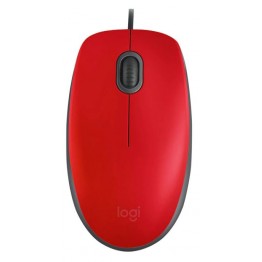 Mouse Logitech M110 Silent, USB, 1000 DPI, Rosu